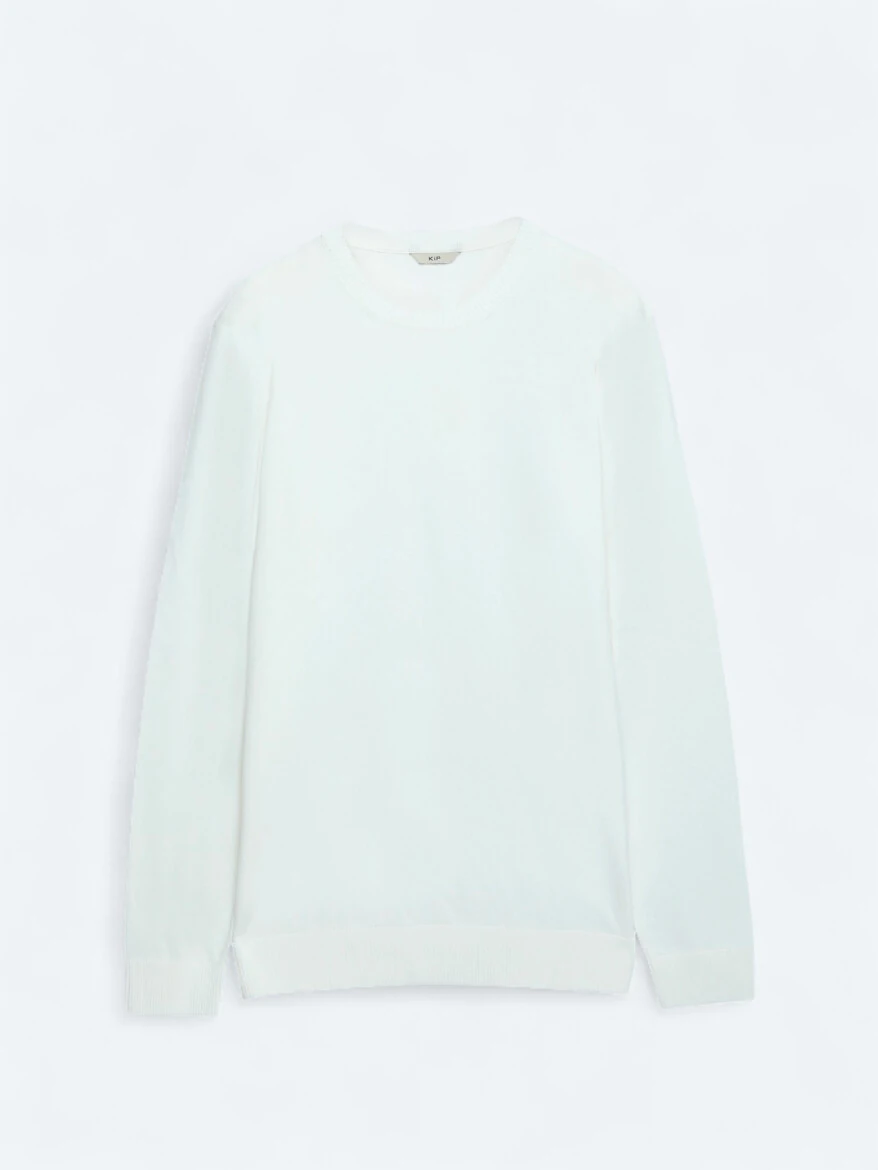 Ecru Knitwear Sweatshirt - 6