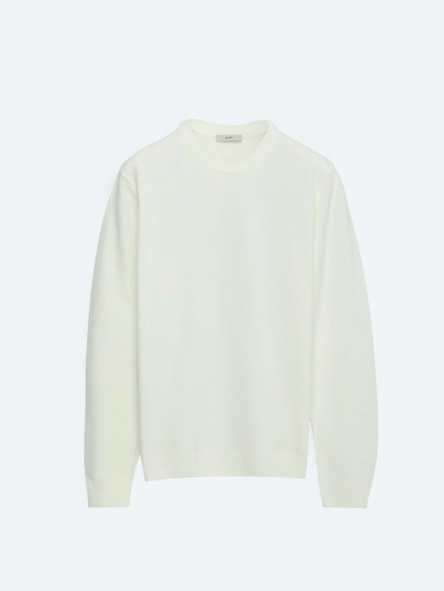 Ecru Knitwear Sweatshirt 