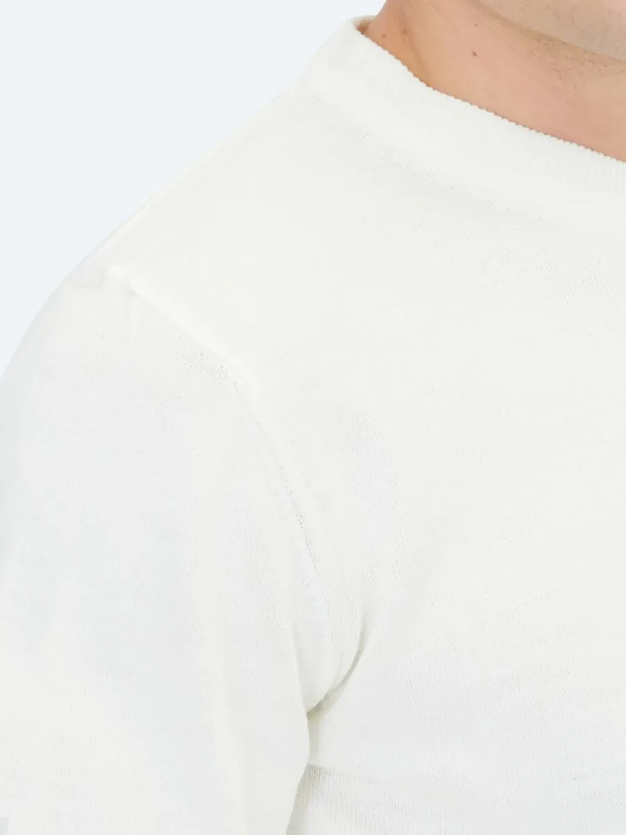 Ecru Knitwear Sweatshirt - 4