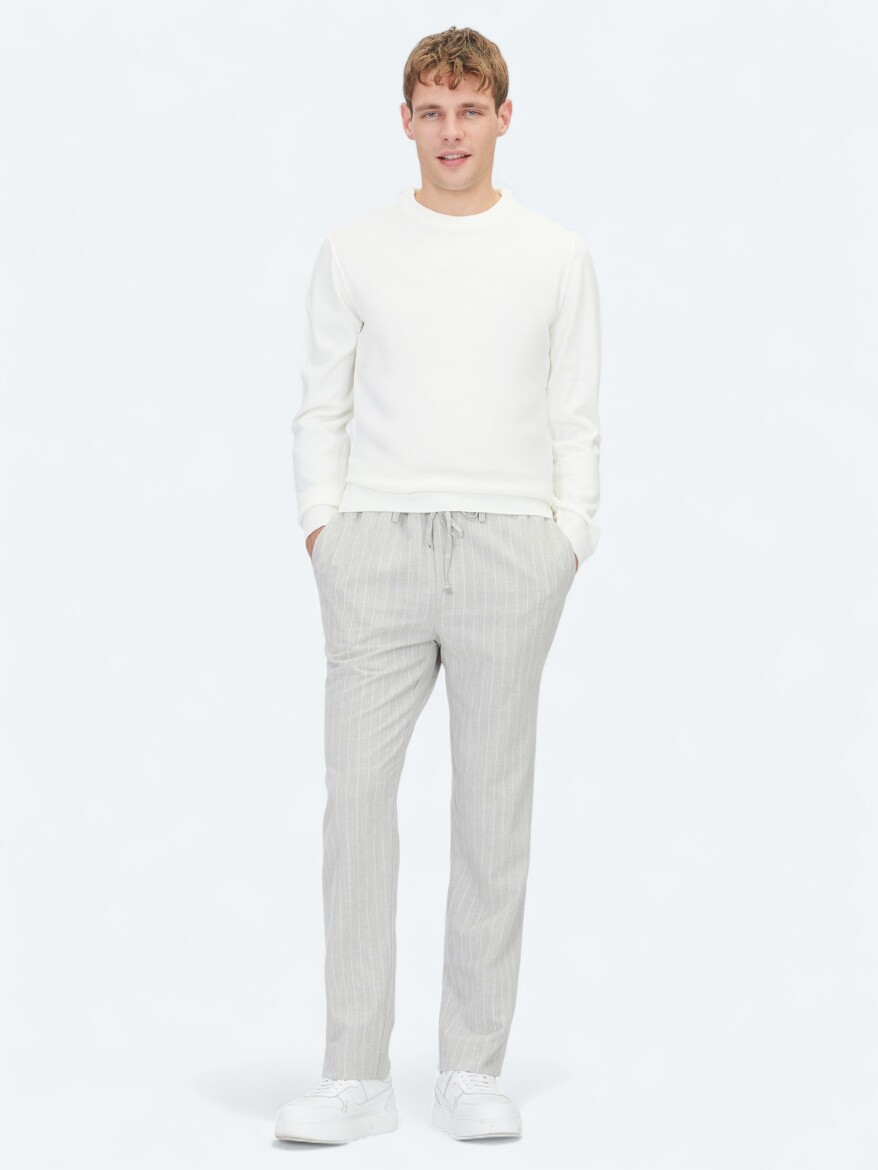 Ecru Knitwear Sweatshirt - 2