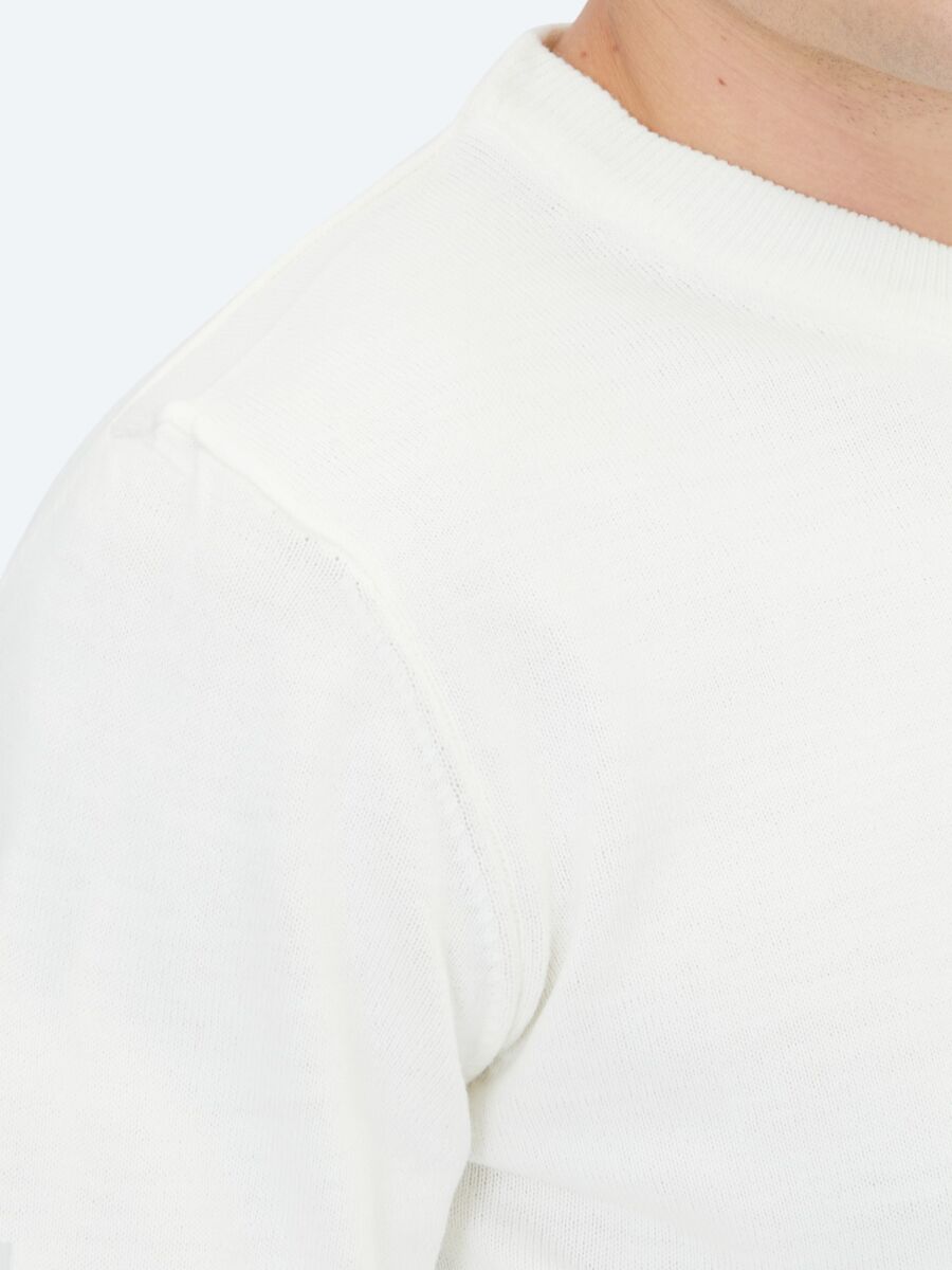 Ecru Knitwear Sweatshirt - 4