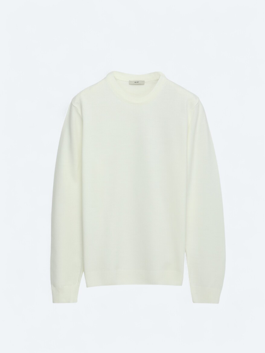 Ecru Knitwear Sweatshirt - 6