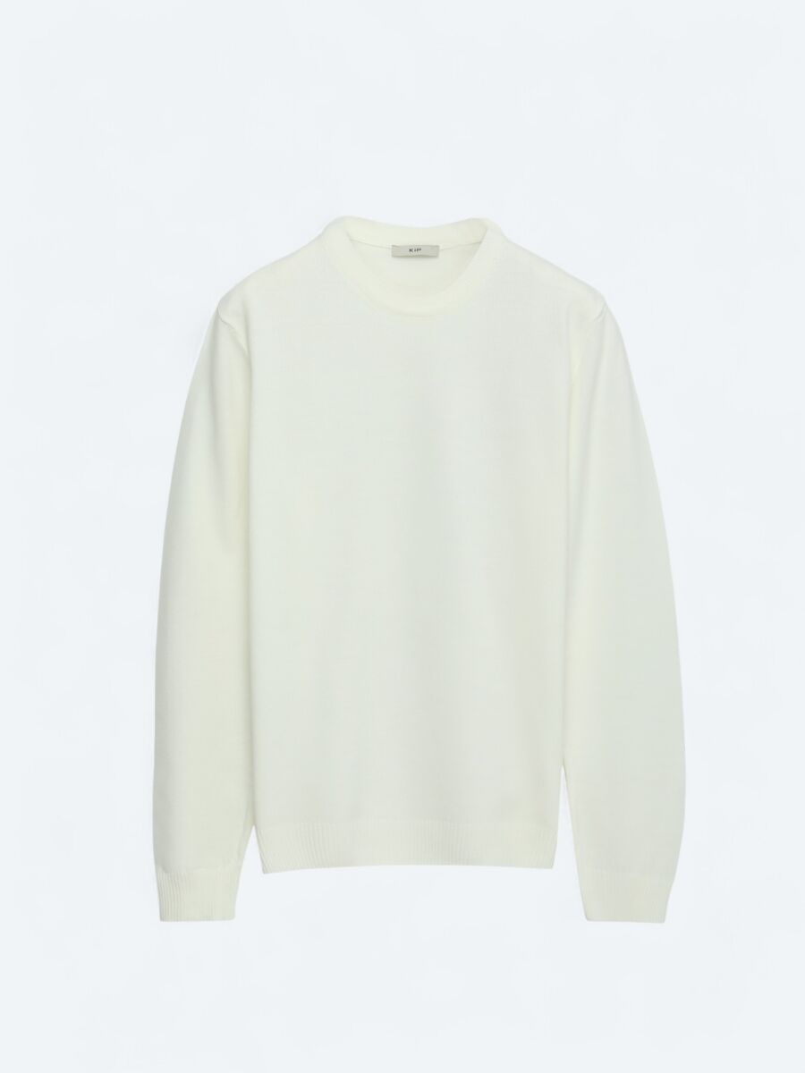 Ecru Knitwear Sweatshirt - 6