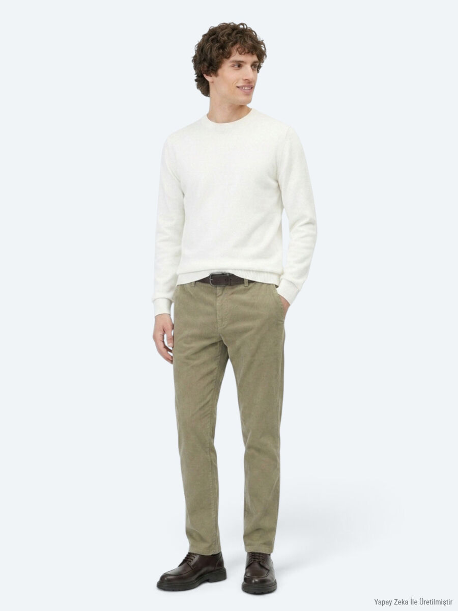 Ecru Knitwear Sweatshirt - 3