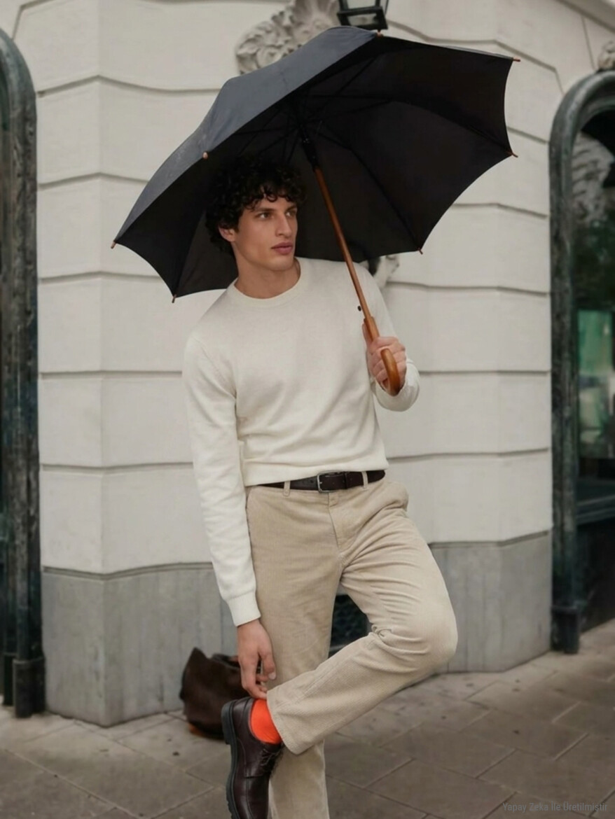 Ecru Knitwear Sweatshirt - 6