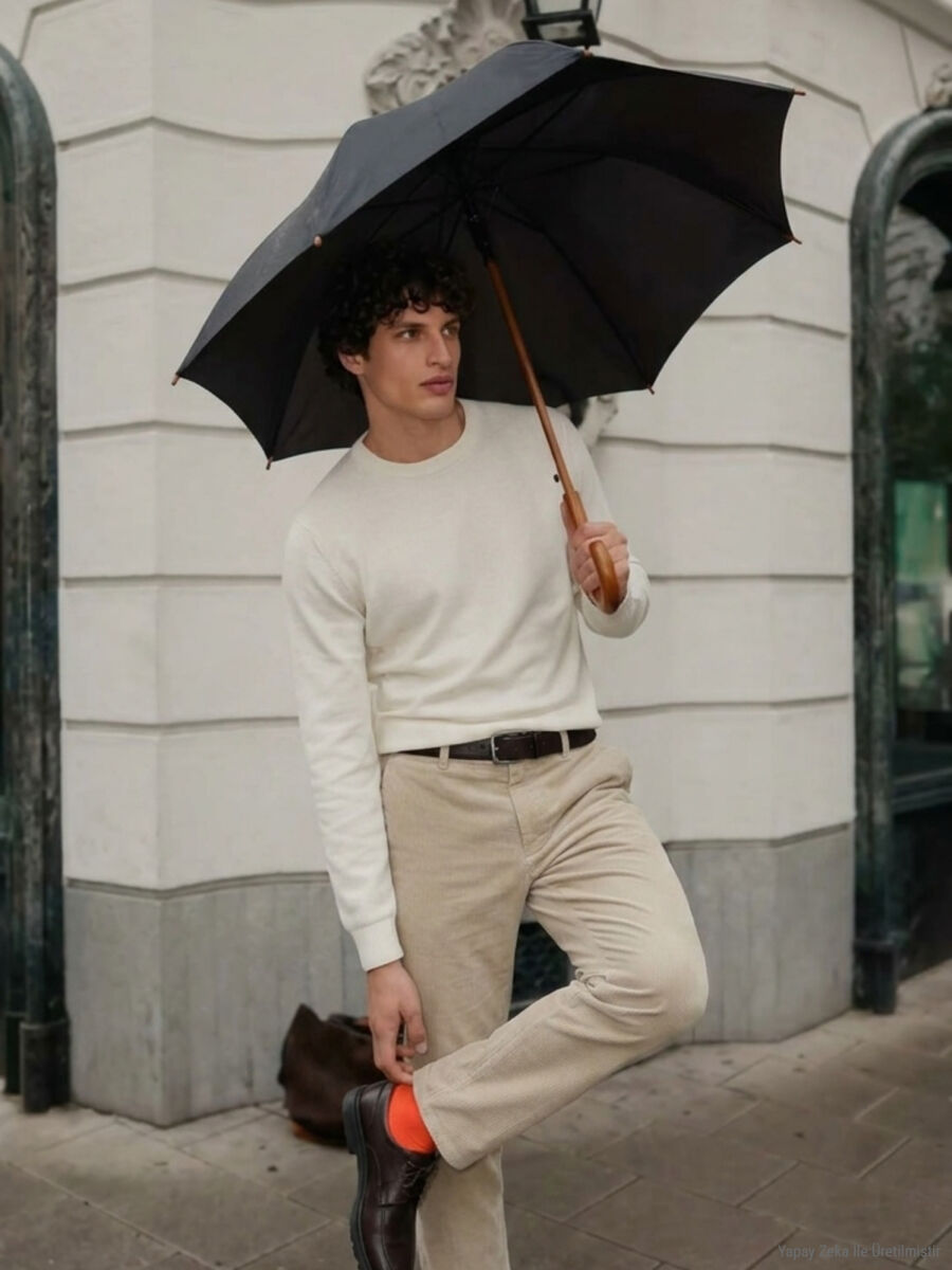 Ecru Knitwear Sweatshirt - 6