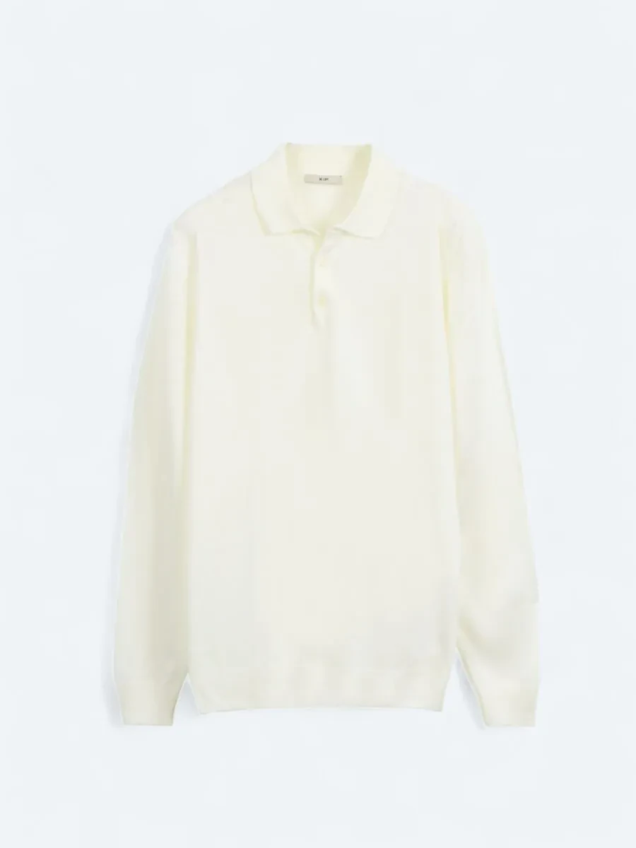 Ecru Knitwear Sweatshirt - 1