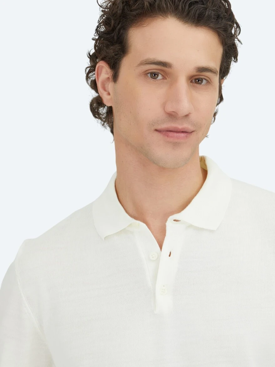 Ecru Knitwear Sweatshirt - KİP