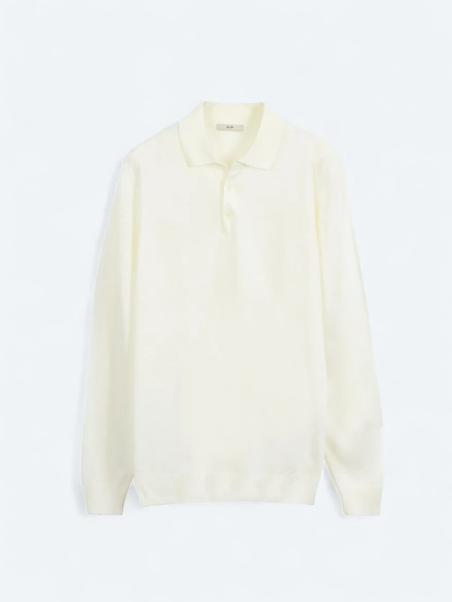 Ecru Knitwear Sweatshirt - 6