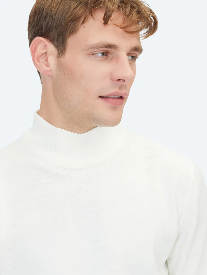 Ecru Knitwear Sweatshirt - KİP