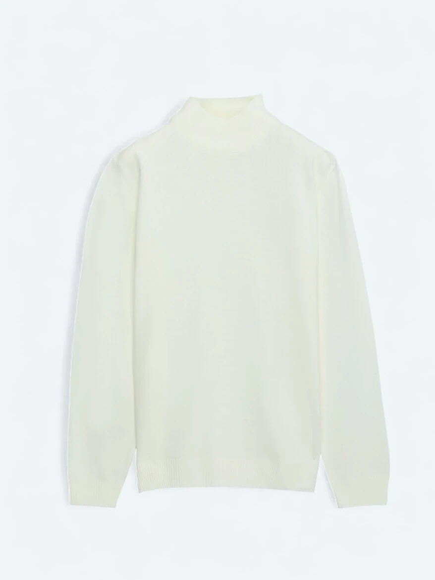 Ecru Knitwear Sweatshirt - 6