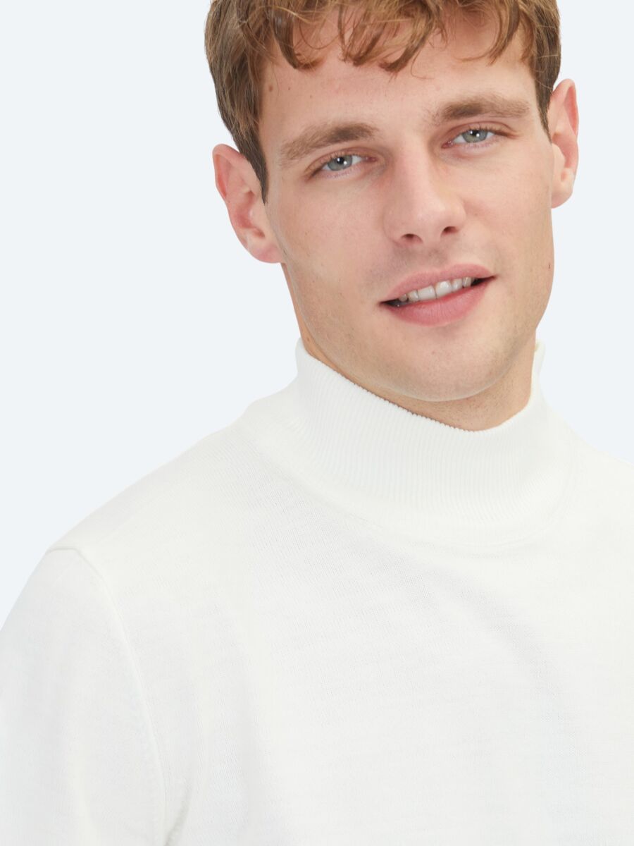 Ecru Knitwear Sweatshirt - 4