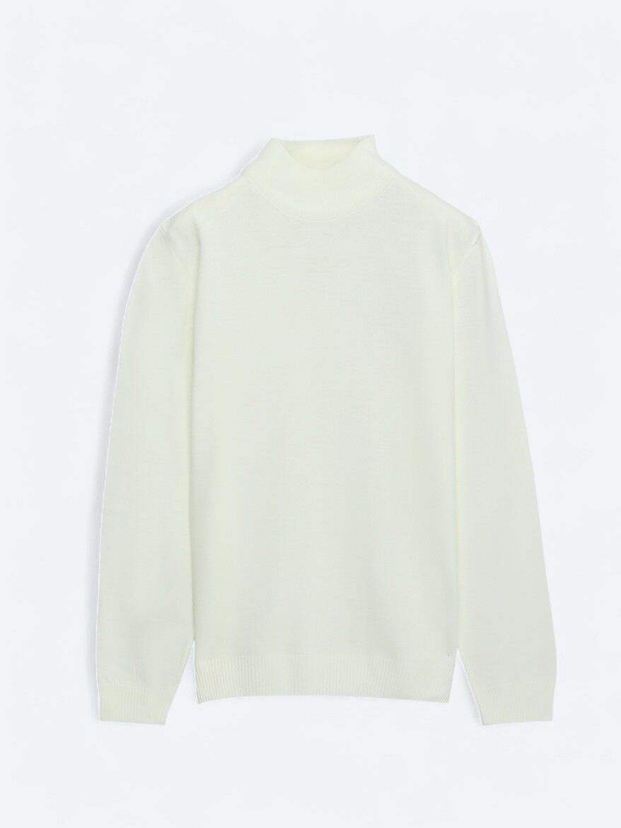 Ecru Knitwear Sweatshirt - 6