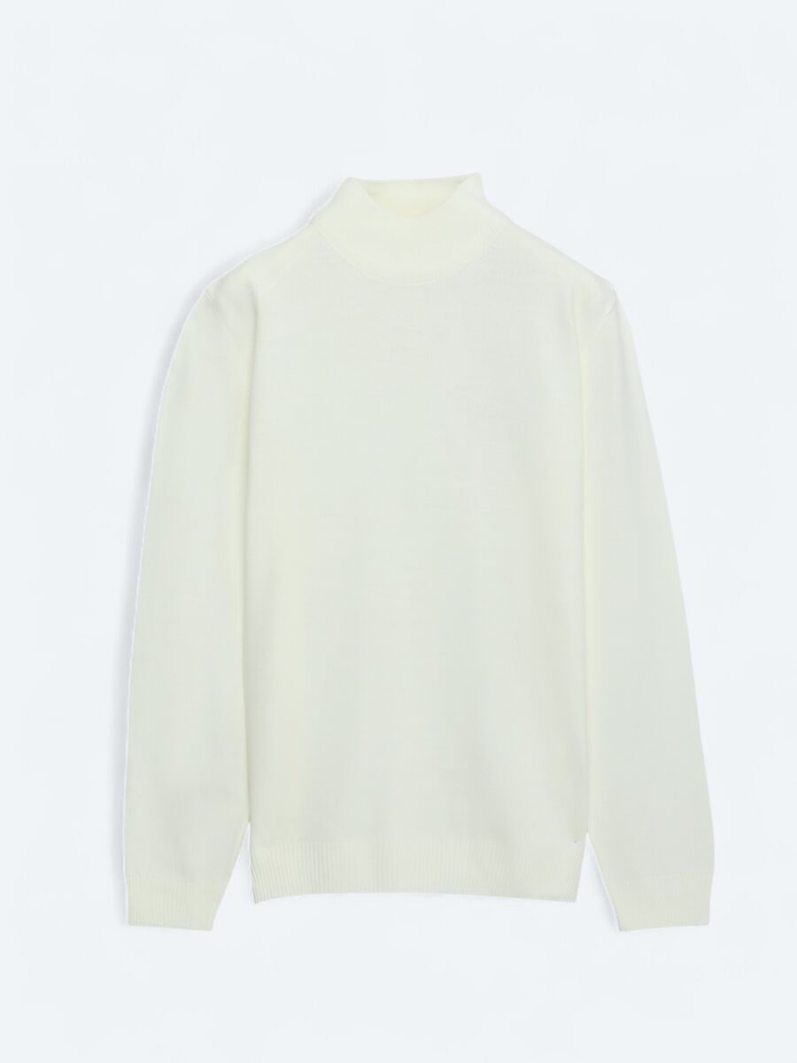 Ecru Knitwear Sweatshirt - 6