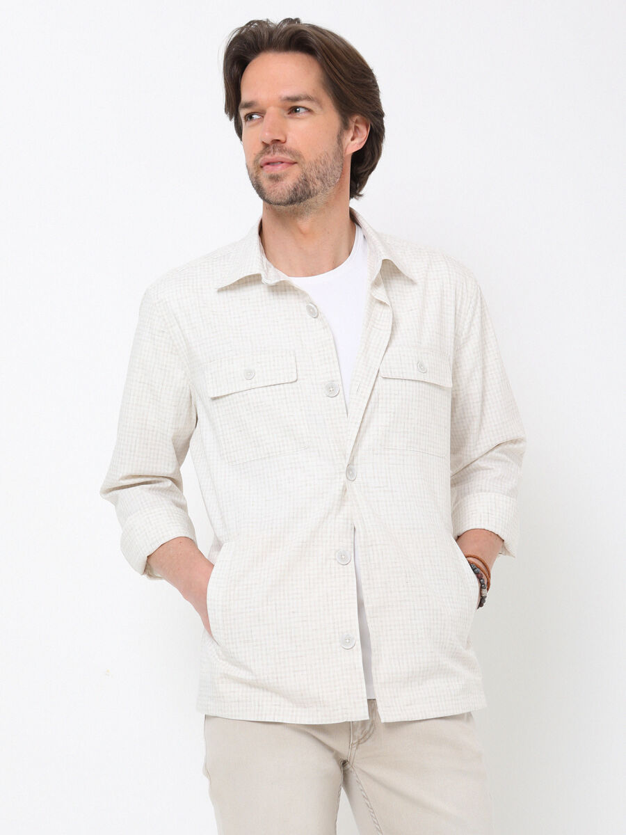 Ecru Overshirt - 1