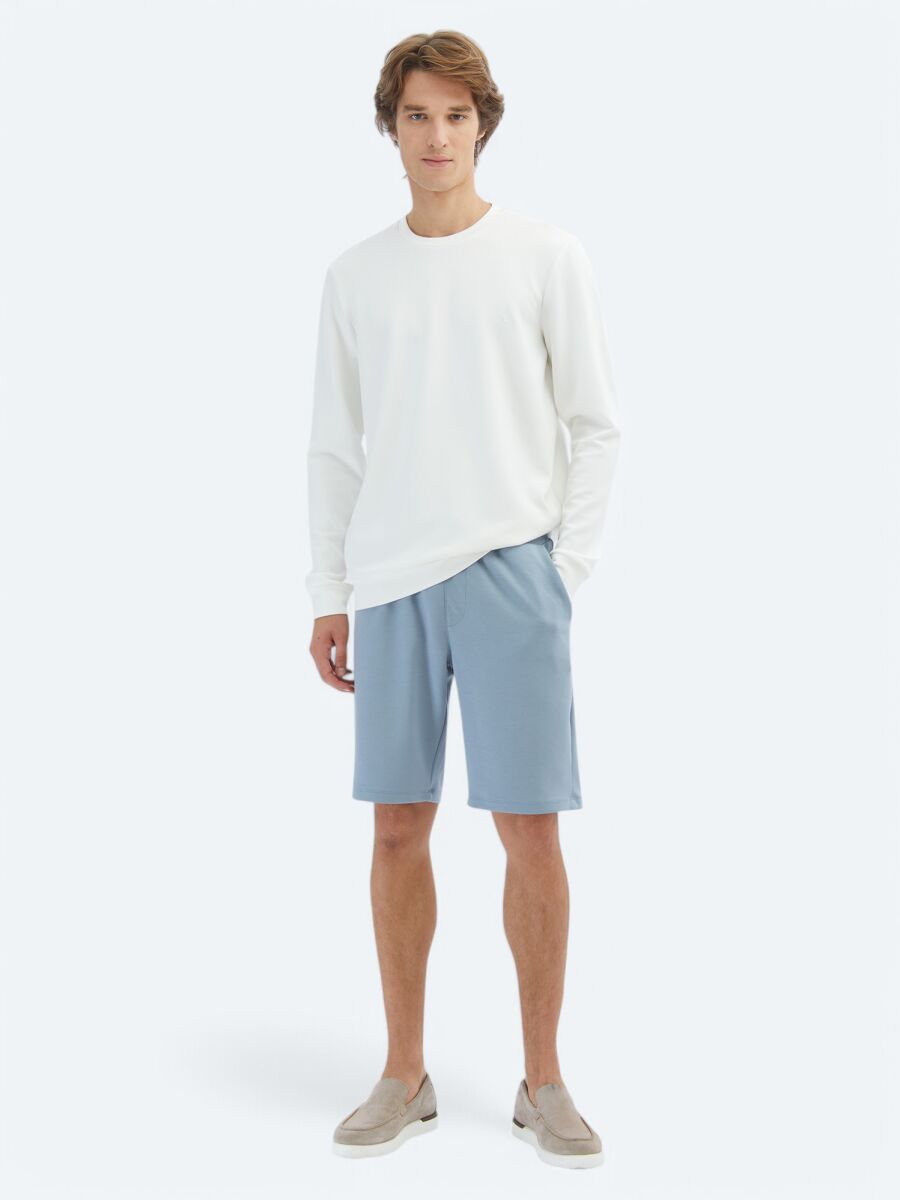Ecru Plain Sweatshirt - 2