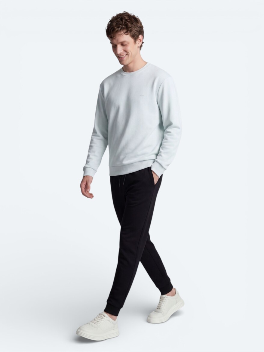 Ecru Plain Sweatshirt - 2