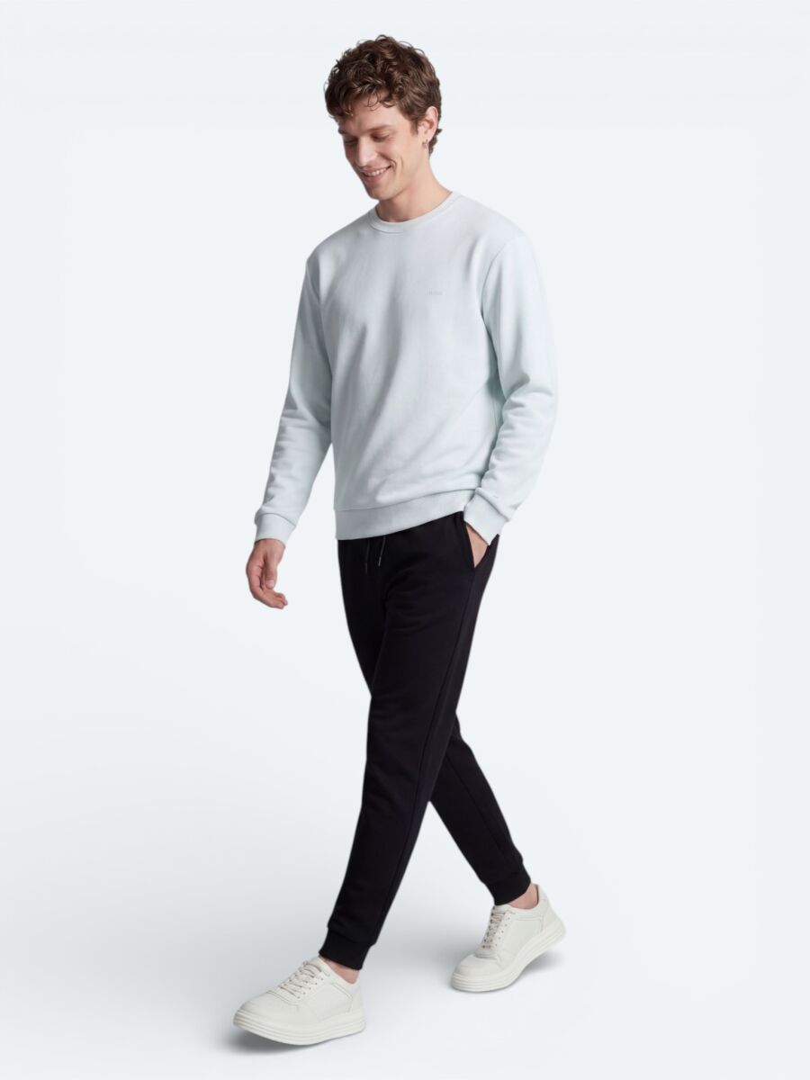 Ecru Plain Sweatshirt - 2