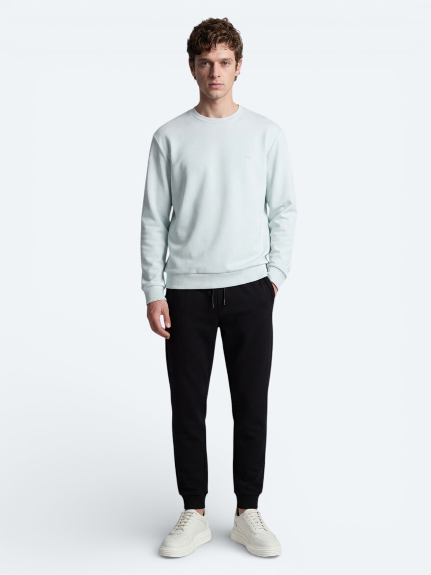 Ecru Plain Sweatshirt - 4