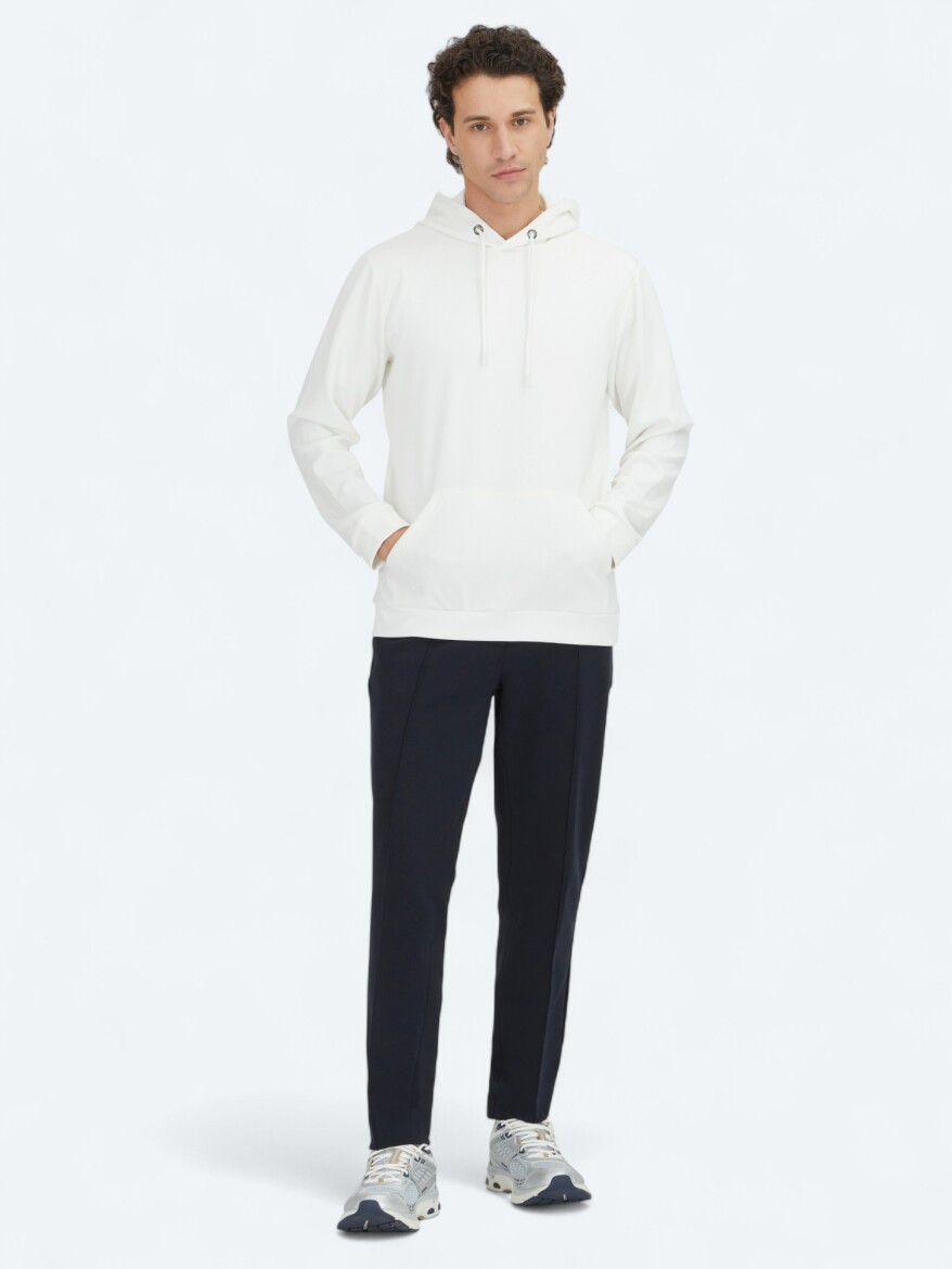 Ecru Plain Sweatshirt 