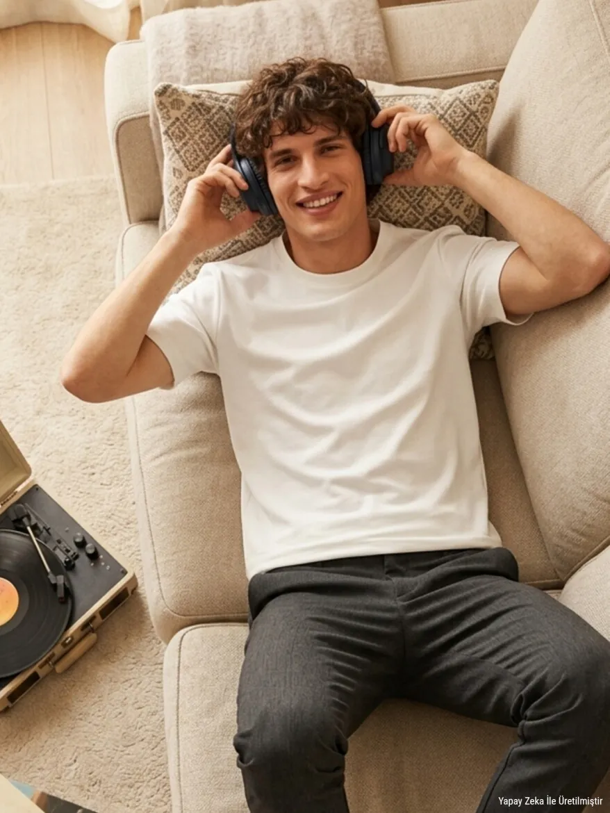 Ecru Plain T-Shirt - 2