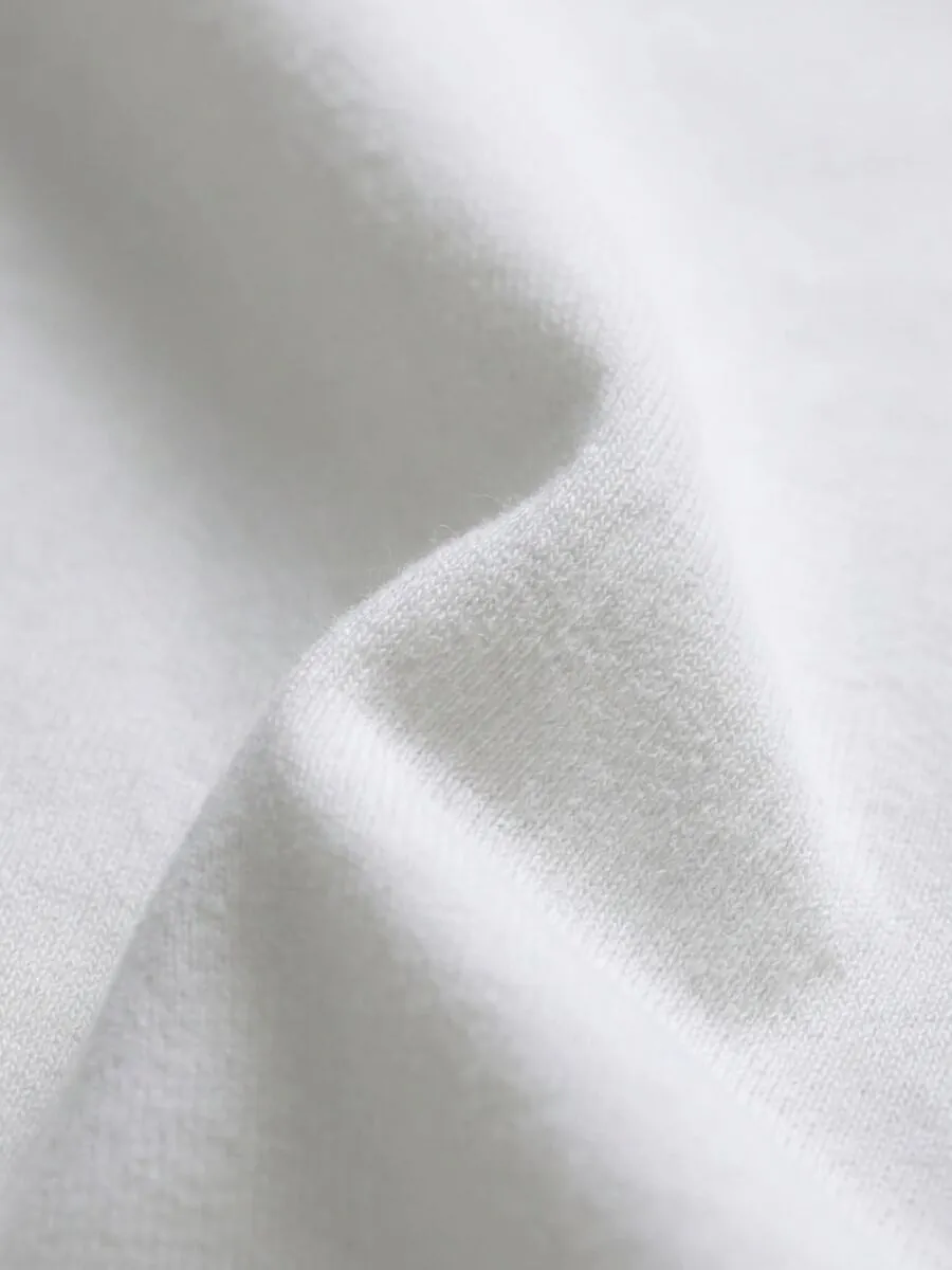 Ecru Plain T-Shirt - 7