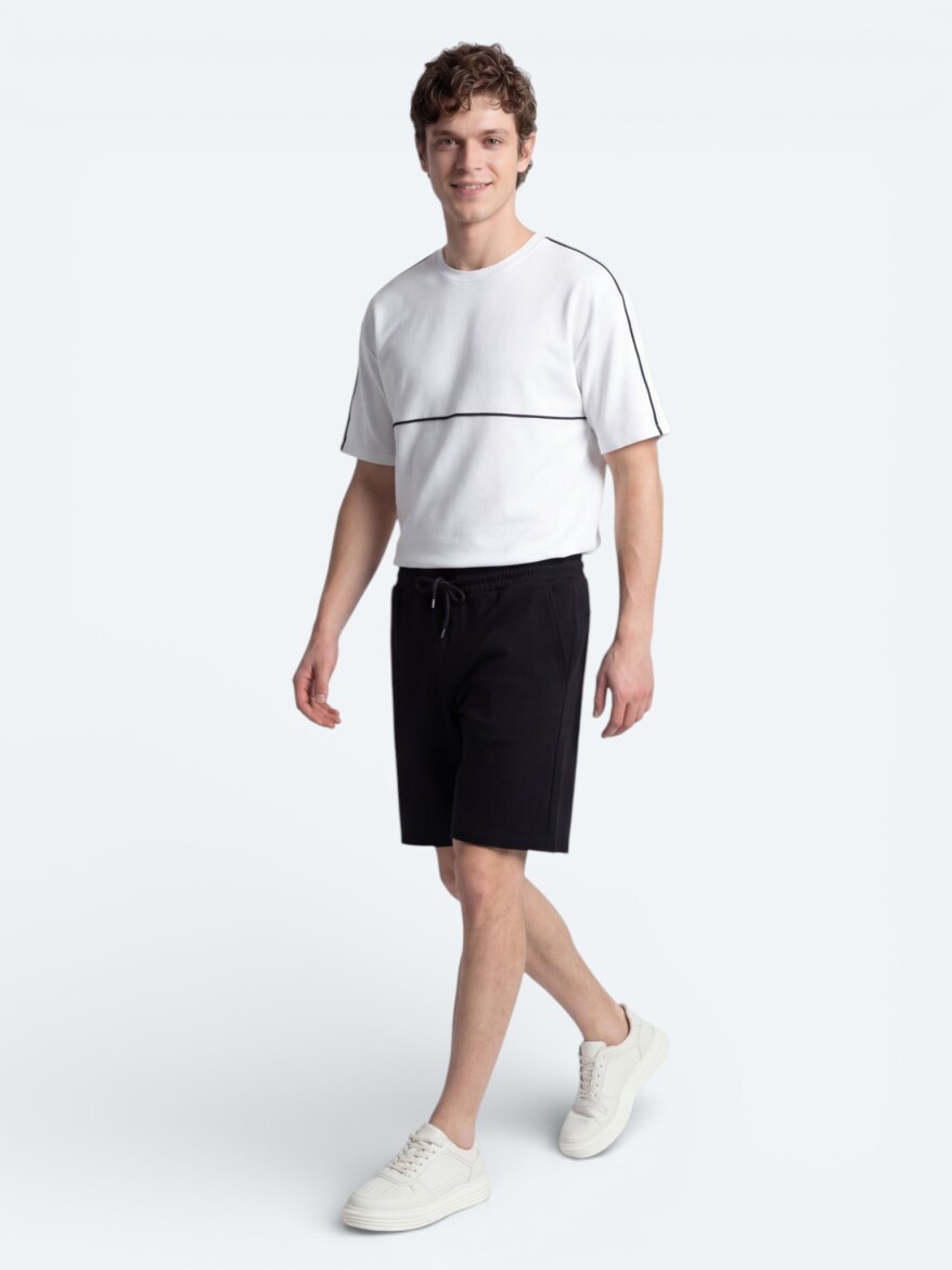 Ecru Plain T-Shirt - 3