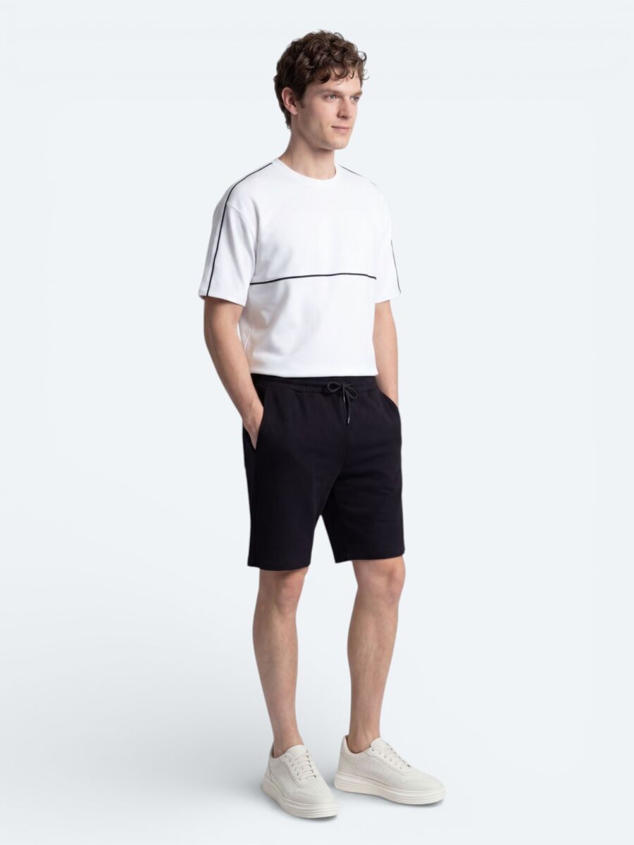 Ecru Plain T-Shirt - 5