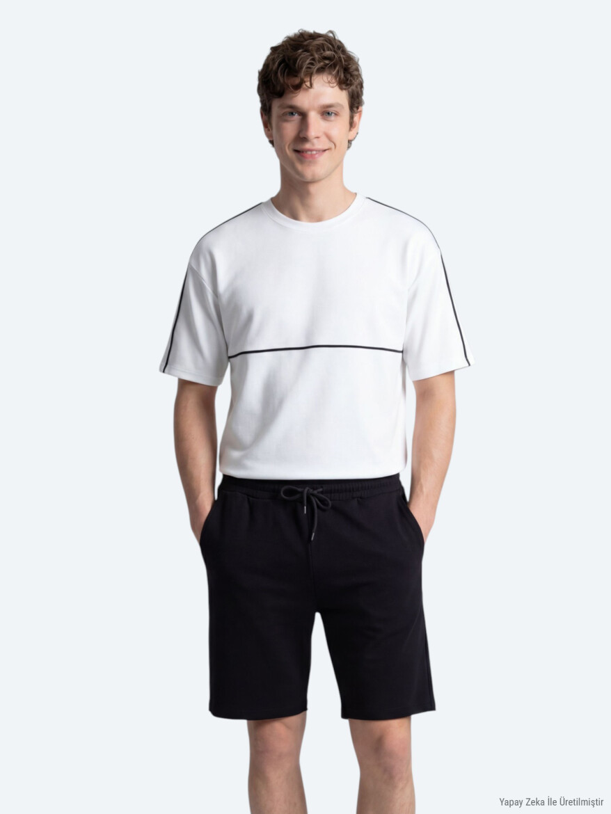 Ecru Plain T-Shirt 
