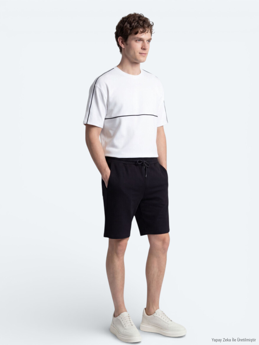 Ecru Plain T-Shirt - 5