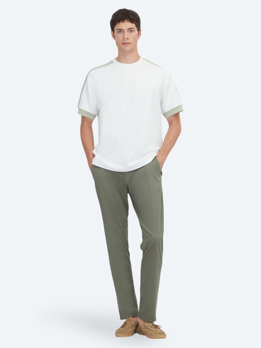 Ecru Plain T-Shirt - KİP