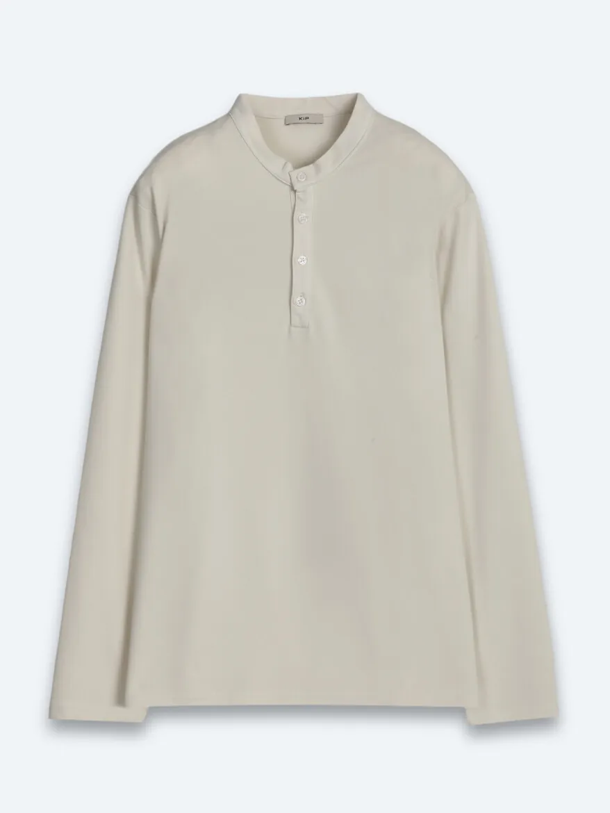 Ecru Plain T-Shirt - 7