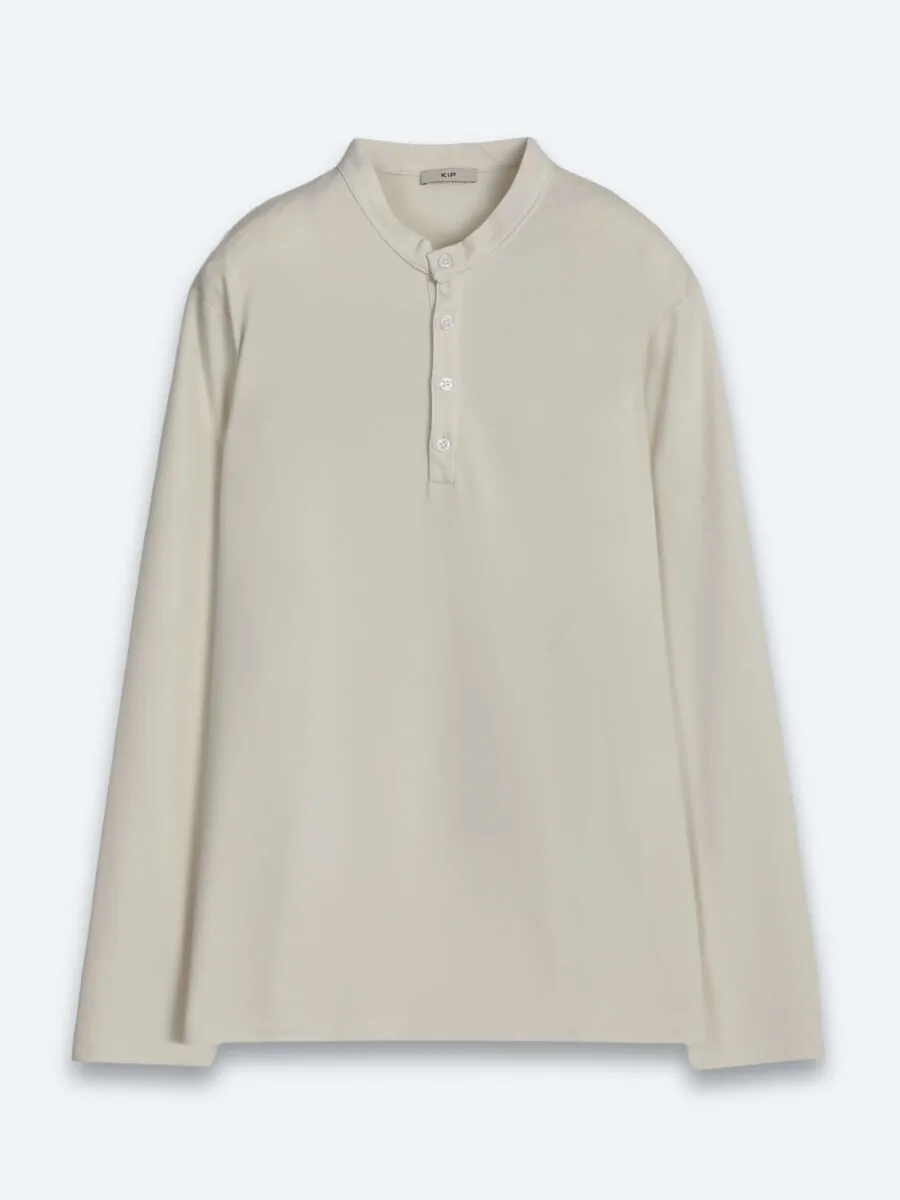 Ecru Plain T-Shirt - 7