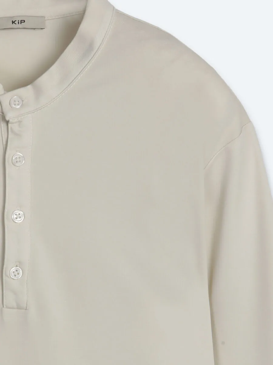 Ecru Plain T-Shirt - 8