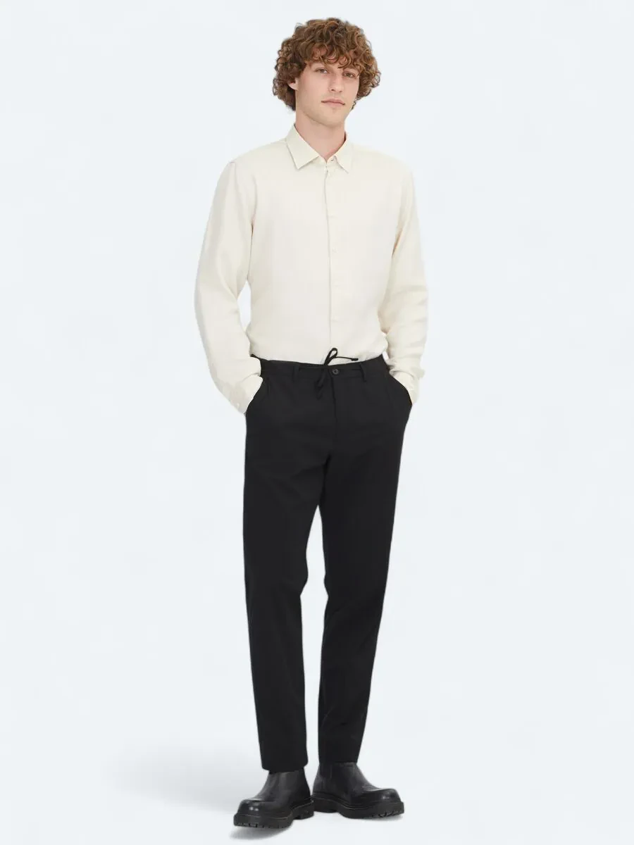 Ecru Regular Fit Weaving Casual Shirt - 2