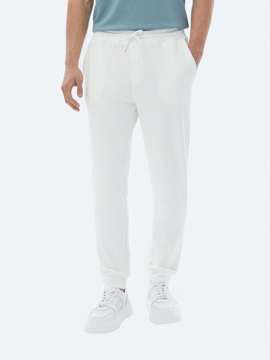 Ecru Sweat Pants - KİP