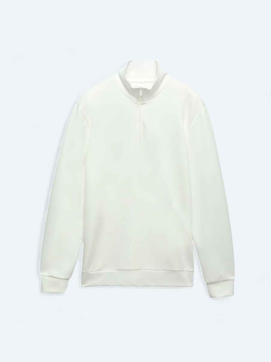 Ecru Turtleneck Sweatshirt - 7