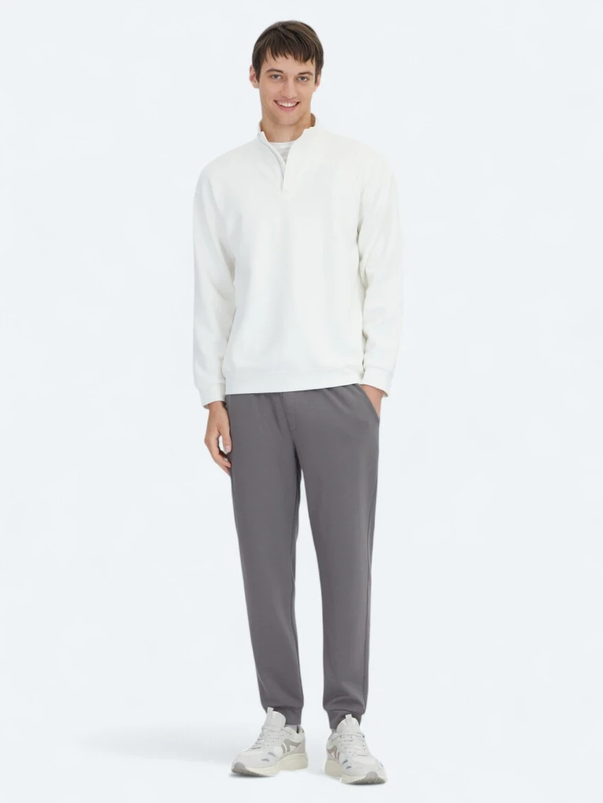 Ecru Turtleneck Sweatshirt - 2