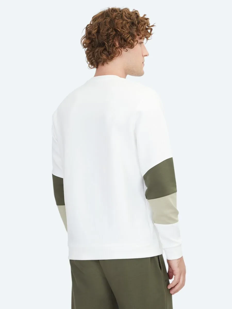 Ekru Bisiklet Yaka Sweatshırt - 6