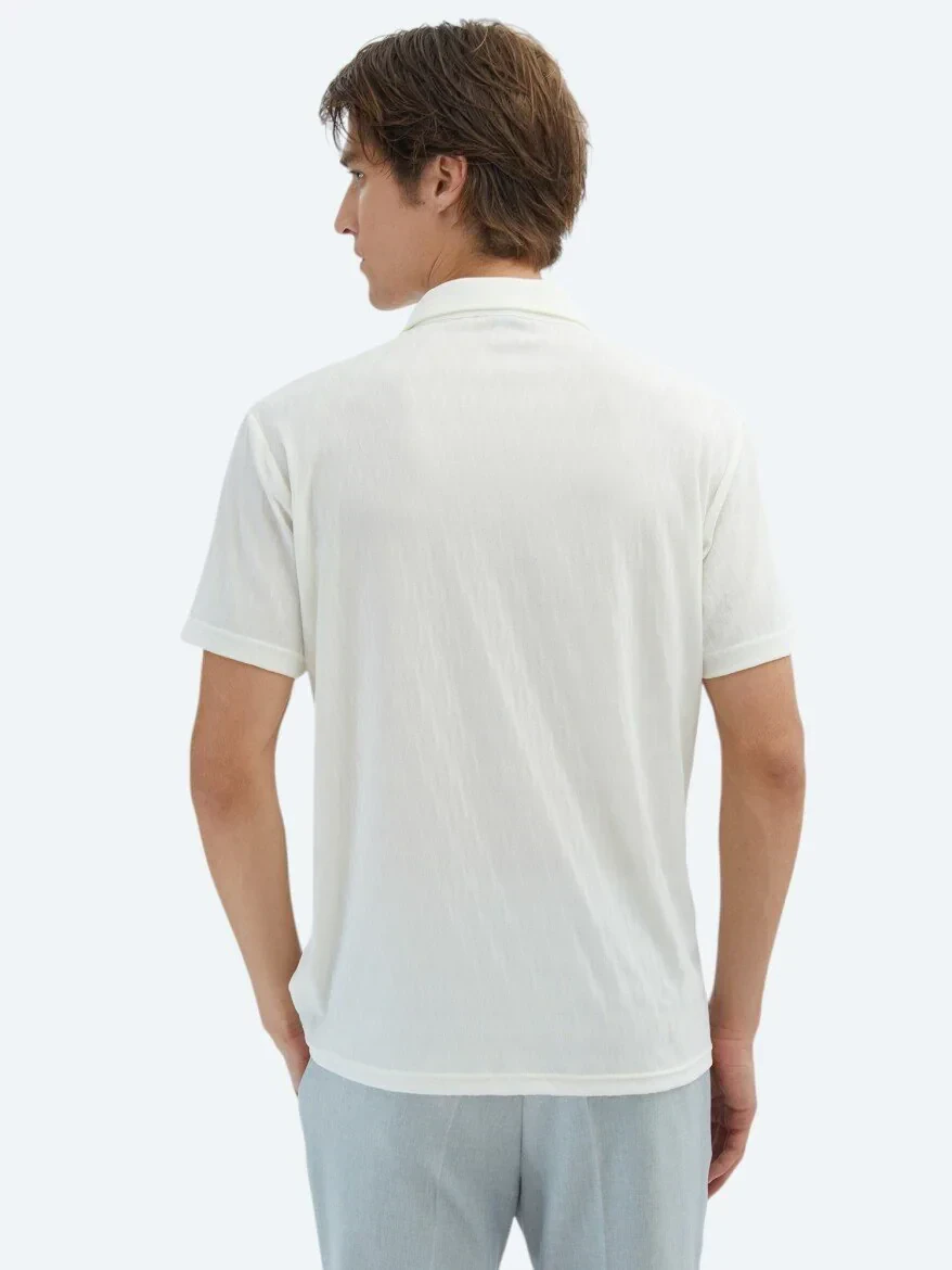 Ekru Desenli Regular Fit Casual Gömlek - 6