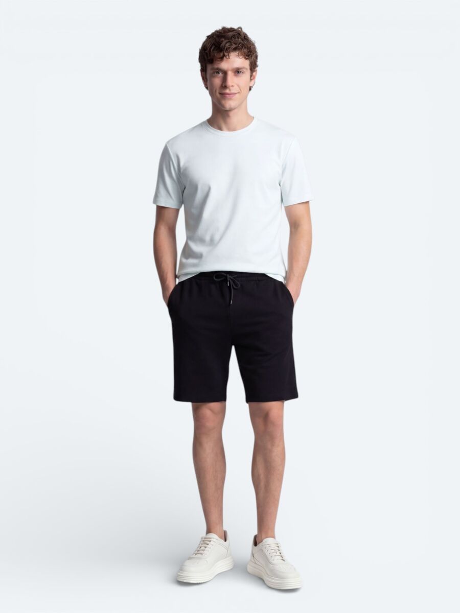 Ekru Düz T-Shirt - 3