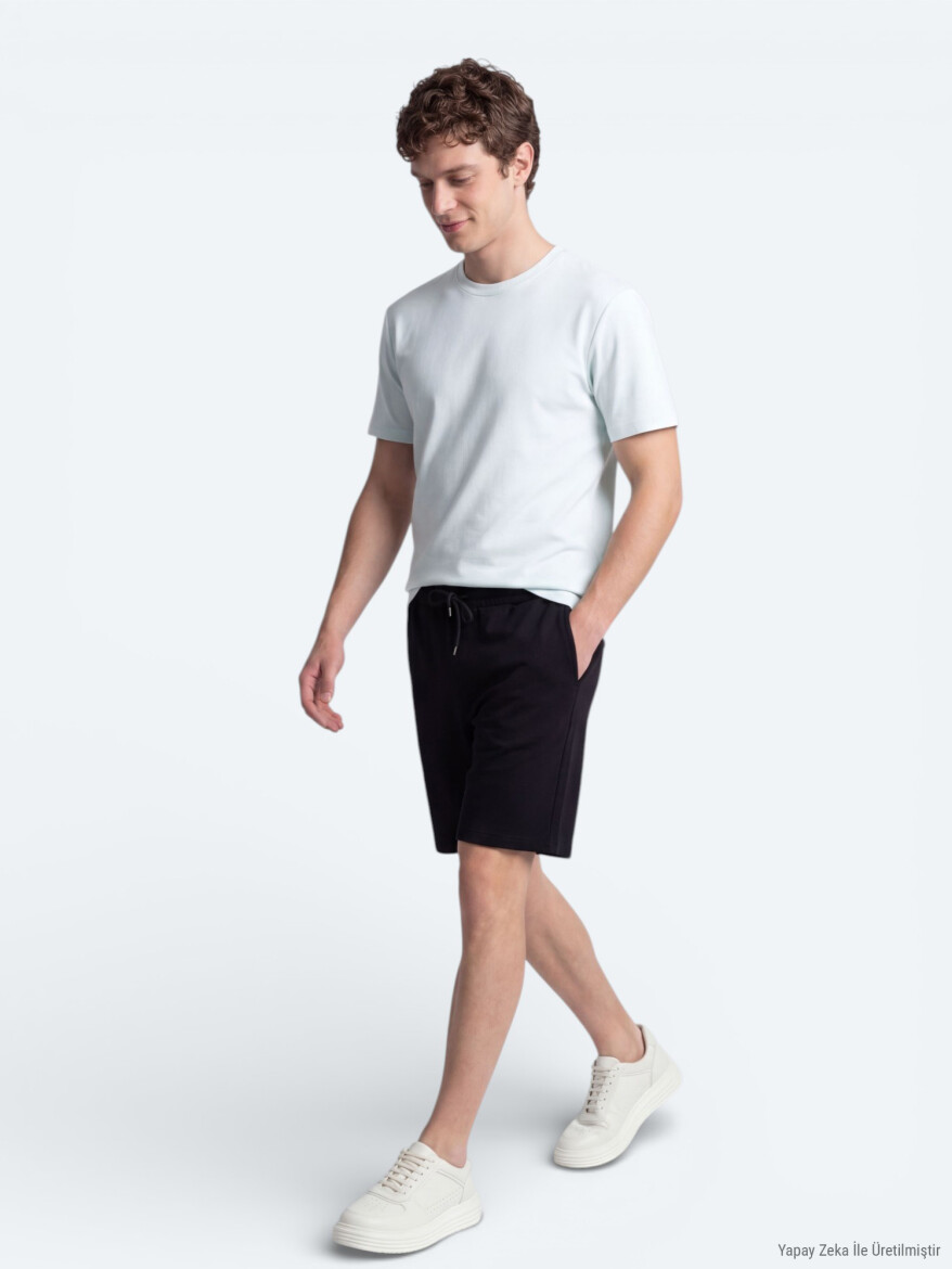 Ekru Düz T-Shirt - 2
