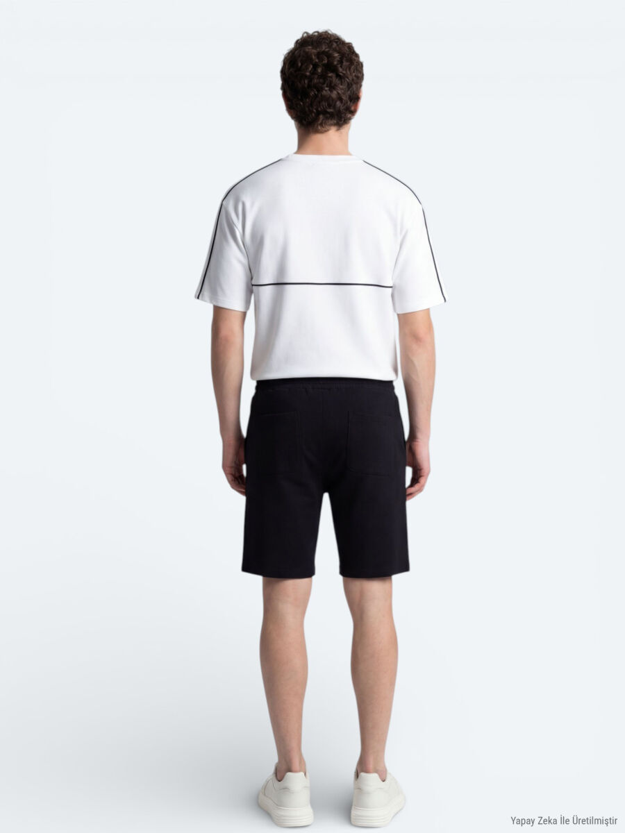 Ekru Düz T-Shirt - 6