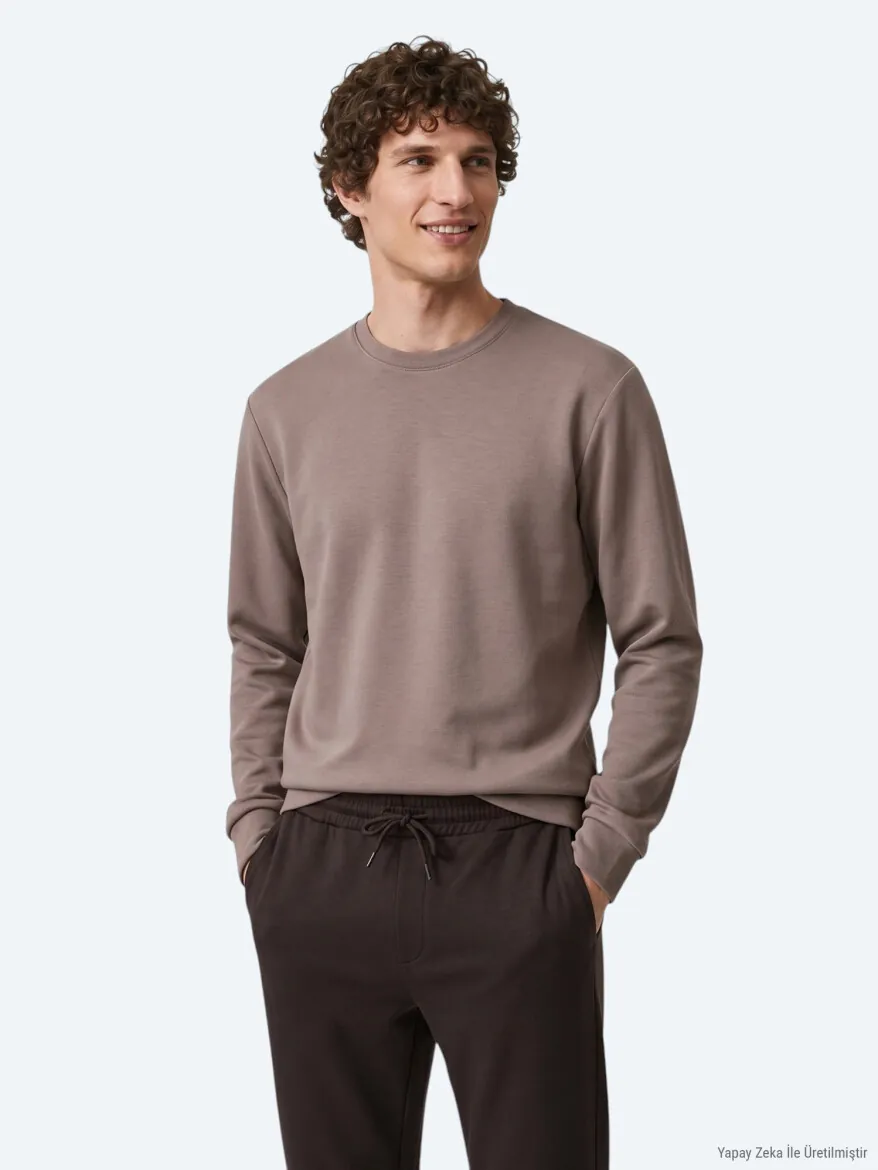 Fındık Düz Sweatshırt - KİP