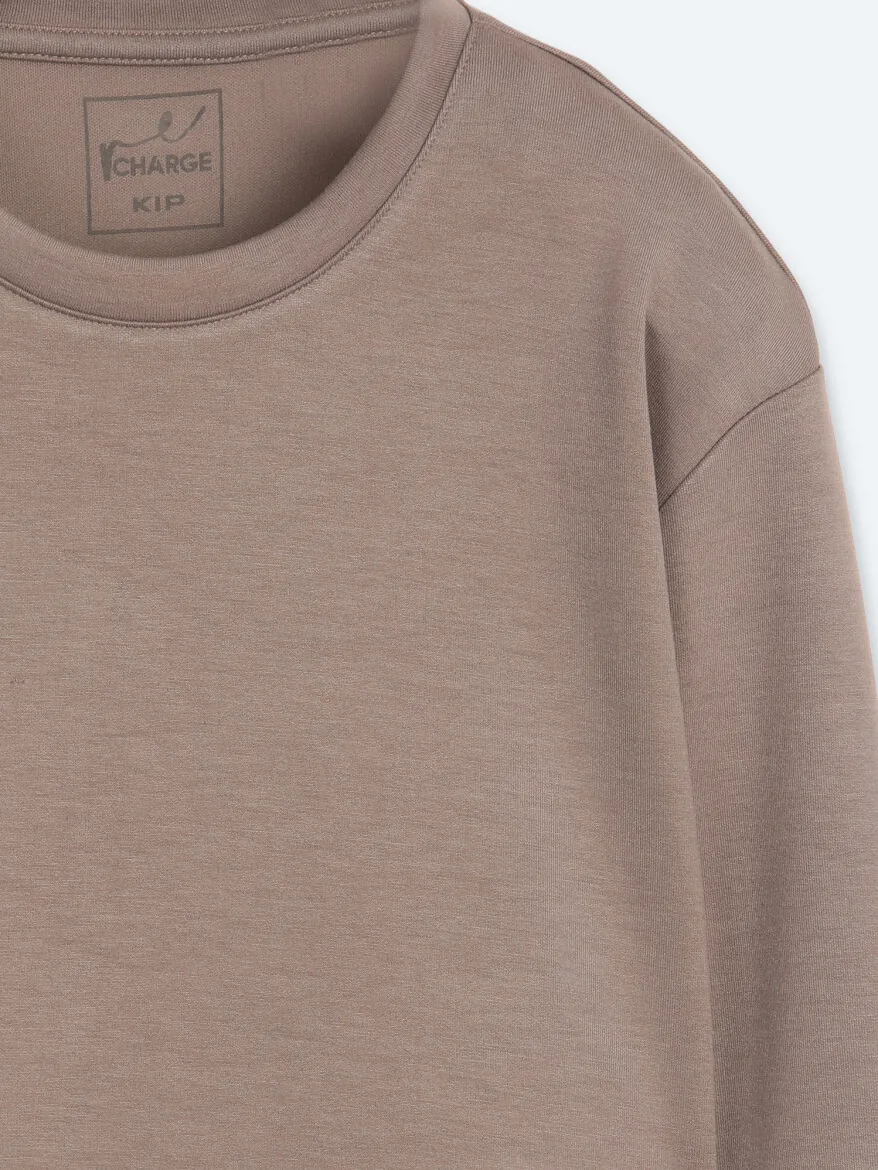 Fındık Düz Sweatshırt - 8