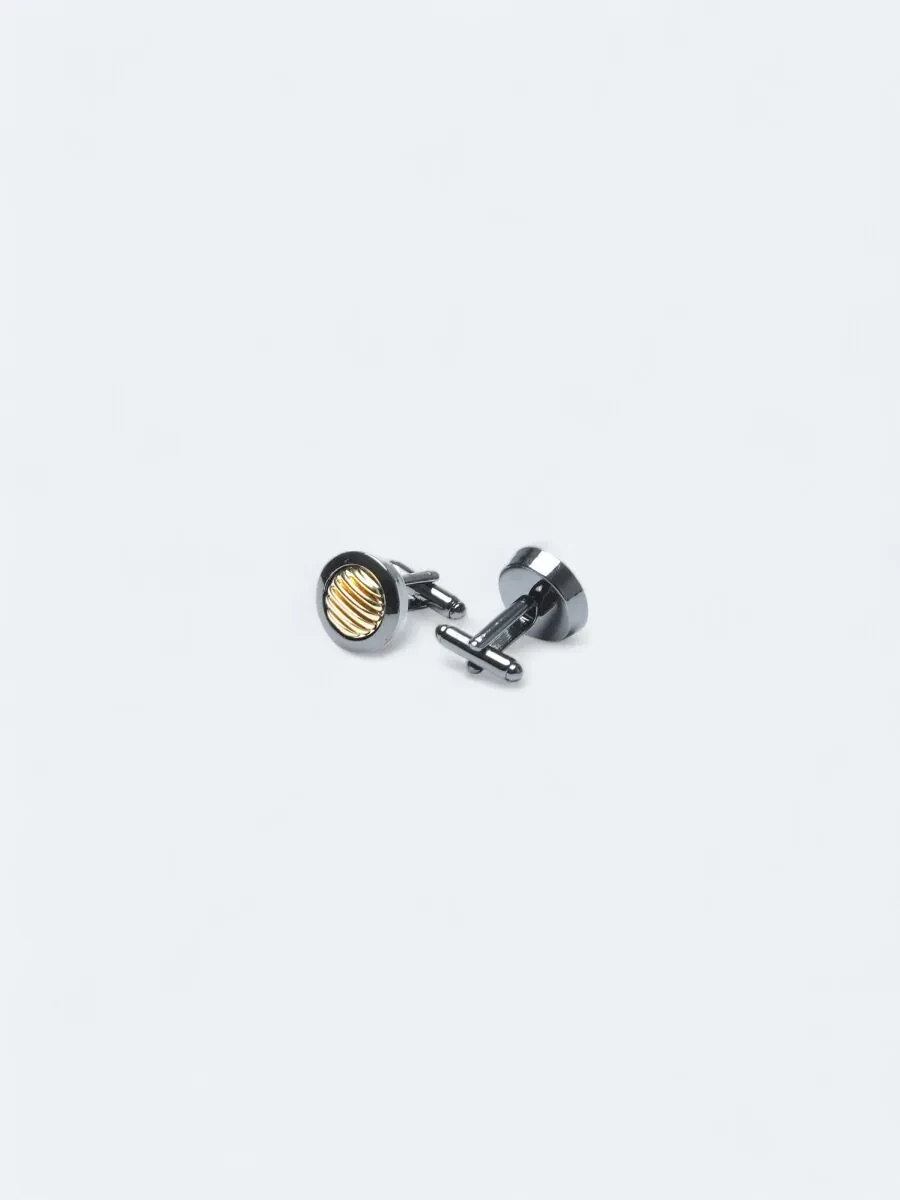Gold Brass Cuff Link - 2