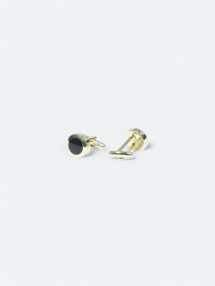 Gold Brass Cuff Link - 2