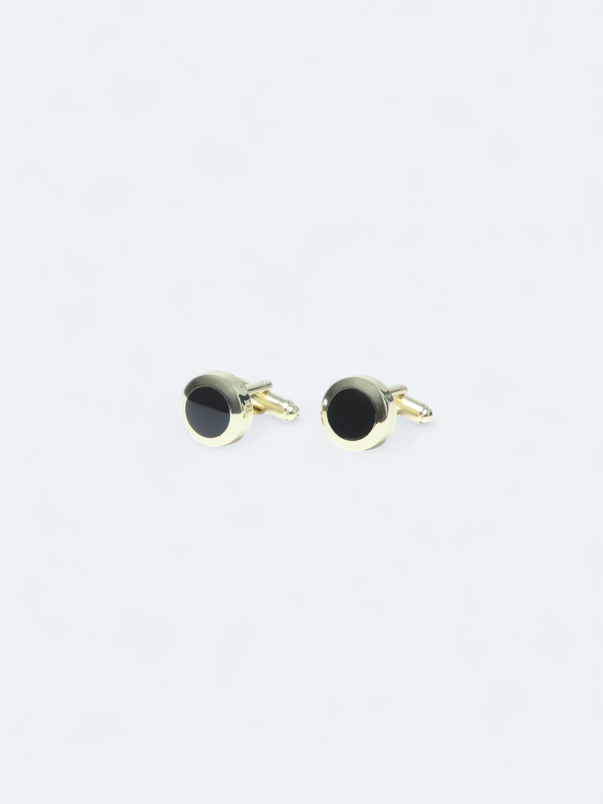 Gold Brass Cuff Link - 1