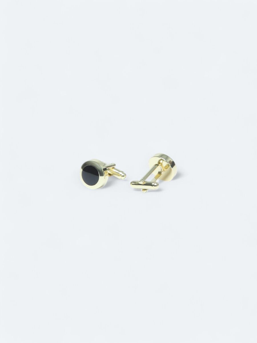Gold Brass Cuff Link - 2