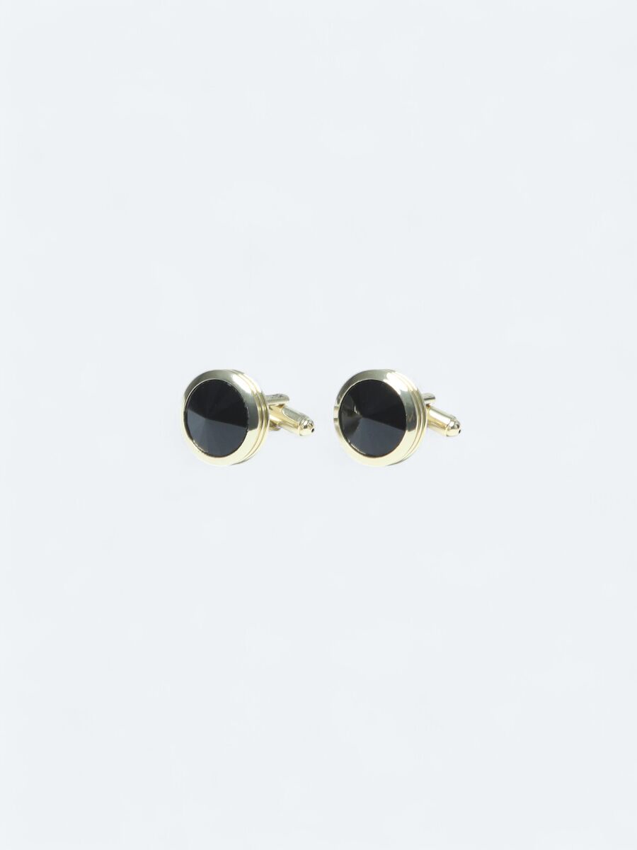 Gold Brass Cuff Link - 1